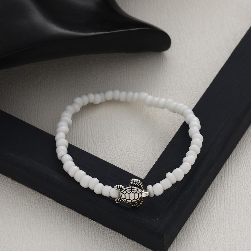 Anklets, Personalized Turtle Handmade Wear Rice Beads, Women'S Beach Anklets, Foot Accessories
