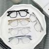 Ultra-light Gradual Change Transparent Square Glasses Fashion Myopia Can Be Equipped with Degree Men's and Women's Flat Glasses