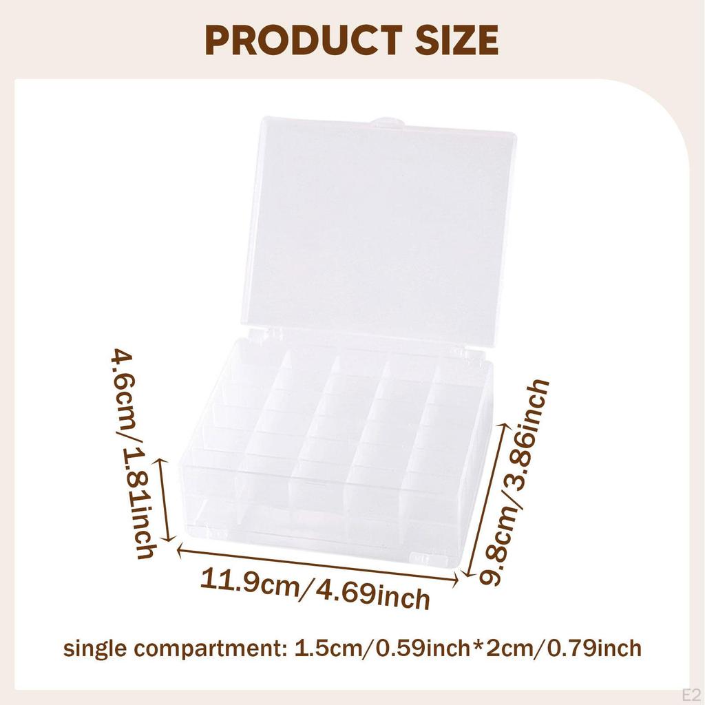 Bobbin Box Case Portable Household for Sewing Machine Accessories Organizer 60 Grids Bobbins