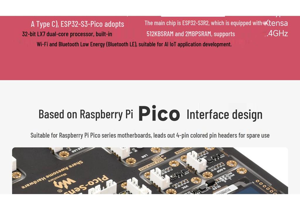 Raspberry Pi Pico Sensor Python Kit - Learning & Development Board