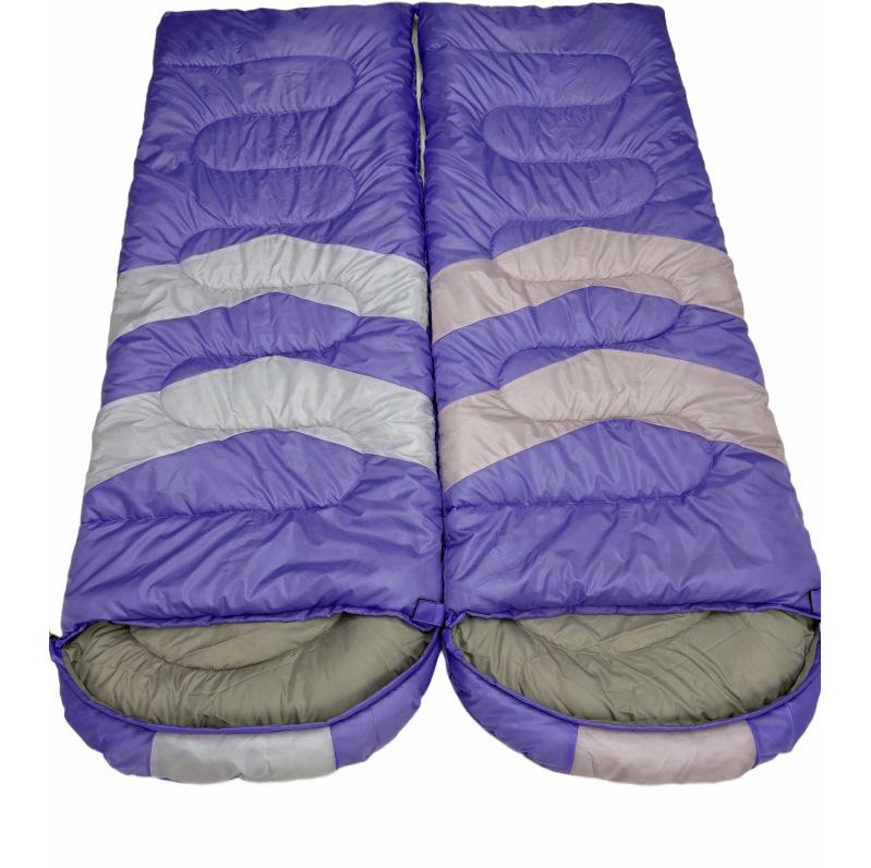 Cross-Border Bestseller: Splash-Proof Outdoor Camping and Hiking Sleeping Bag with Hollow Cotton