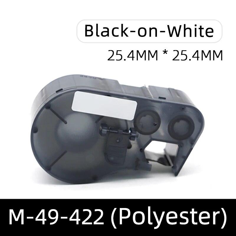 Fita de etiquetas compatível M-47-483/422 M-49-422 M-60-483 BMP-41 BMP-51 BMP-53-PC-Linked Printer Ribbon Fita de etiquetas de poliéster 25,4
