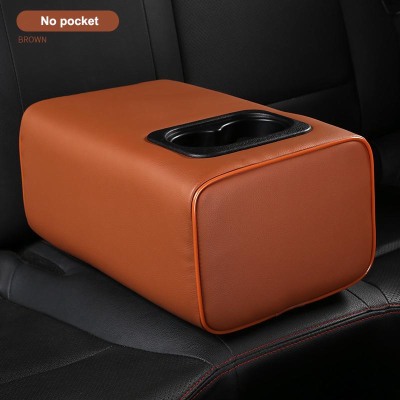 Car Second Row Rear Central Armrest Box with Cup Holder Arm Rest For SKODA Octavia Rapid Yeti Fabai KAROQ Superb 2010-2023