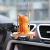 Creative Face Covering Cat Swing Car Accessories Decorative Pendant Cute Car Pendant