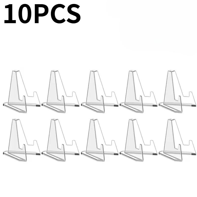 5/10PCS Triangle Display Stand, Transparent Stand, Coins, Photos, Badges, Card Display Stand, Back To School Desktop Decoration