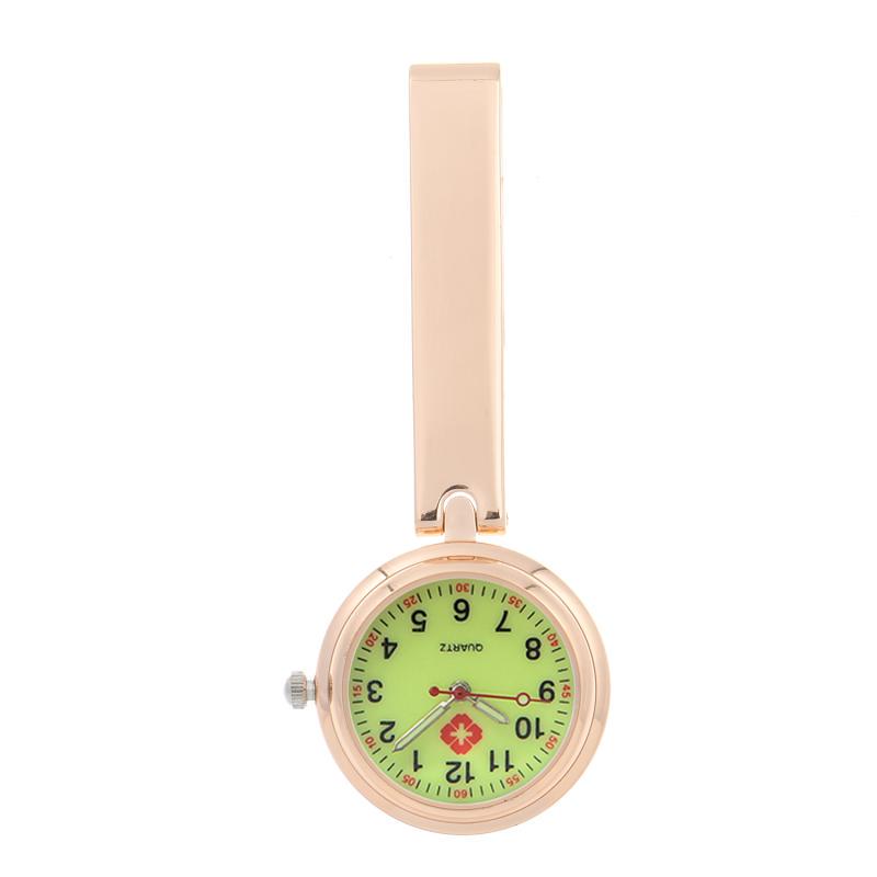 Engraved Women's Nurse Pendant Brooch Watch for Medical Use