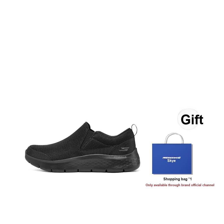 Skechers Go Walk Flex Malla Simple Versátil Deportivas Duraderas Ligeras de Caña Baja Casual Zapatillas Hombre Negro 216492-BBK