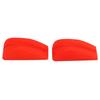 2Pcs Archery Bow Shock Absorber Rubber Noise Vibration Reduction Lightweight Bright Color Bow String Groove Damper Red