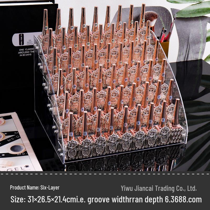 Acrylic Clear Multilayer Nail Polish & Cosmetic Display Rack