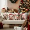Christmas Pig-Printed Pillowcases: Festive and Adorable Decor for Your Home! Sofas, Bedroom Pillow Covers, Holiday Gifts