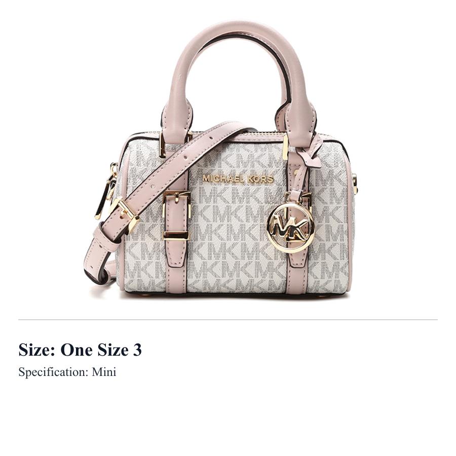 MICHAEL KORS Bedford Artificial Leather Handbag Mini Womens Vanilla White/Nude Pink 32F9G06C0B-173 One Size 3