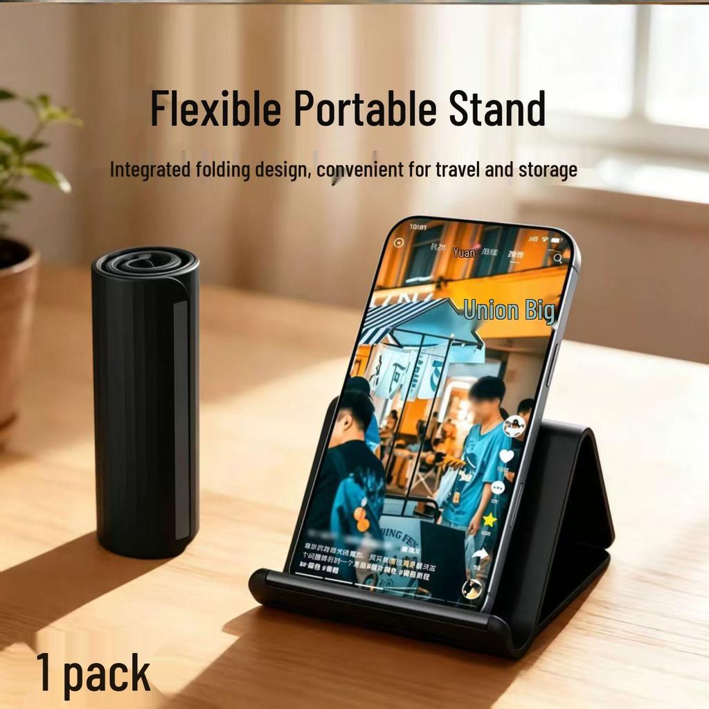 2026 Universal Foldable Silicone Phone & Tablet Stand – Creative and Flexible Design