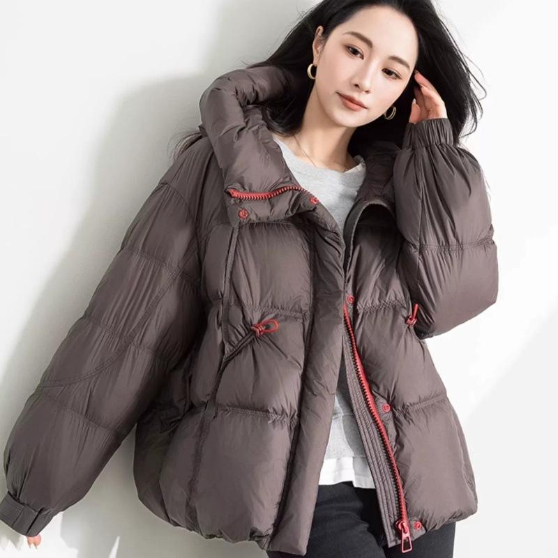 

Зимняя Новинка Дизайнерская Толстовка с Капюшоном на Хлопковой Подкладке Женское Короткое Стеганое Пальто XL