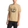 Timberland Logo Print Outdoor Casual Breathable Short Sleeve T-Shirt Men Tops Ginger-Yellow A6BCM-DH4