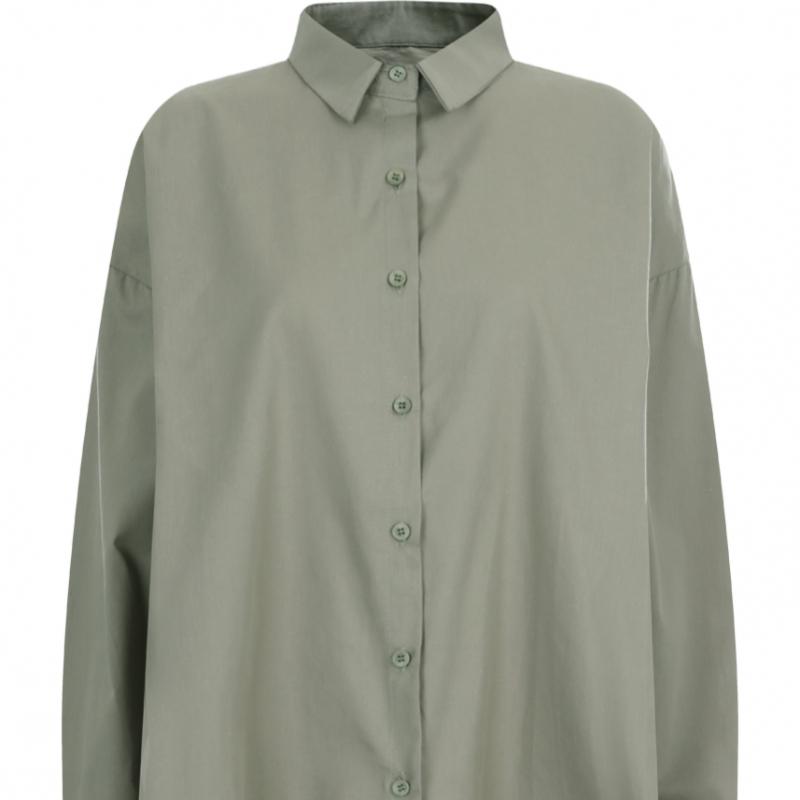 Shop Women S Collar Neck Boxy Daily caSual Cotton Shirt Ivory Ntt Wbl 20296