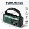 Radio Korbowe 10000 mAh, Radio Awaryjne, Radio Słoneczne, Radio Pogodowe NOAA/AM/FM, Ładowanie USB typu C