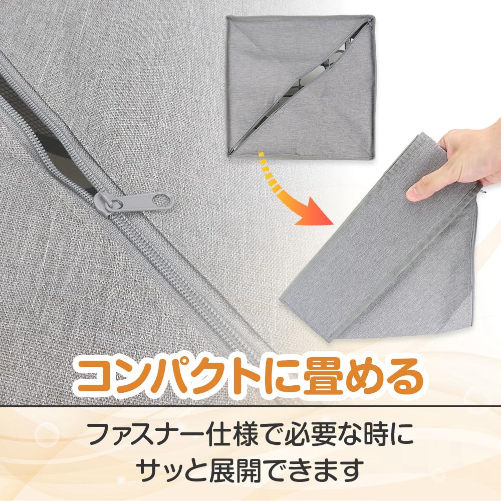 Kleideraufbewahrungs-Organizer mit 24 Schubladenteilern für Unterwäsche, Socken und Krawatten, faltbar (Grau)