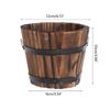 Planter Pots Wood Flower Barrels Indoor Outdoor Decors Succulent Plant Bucket for Garden Farmhouses Home Decorations