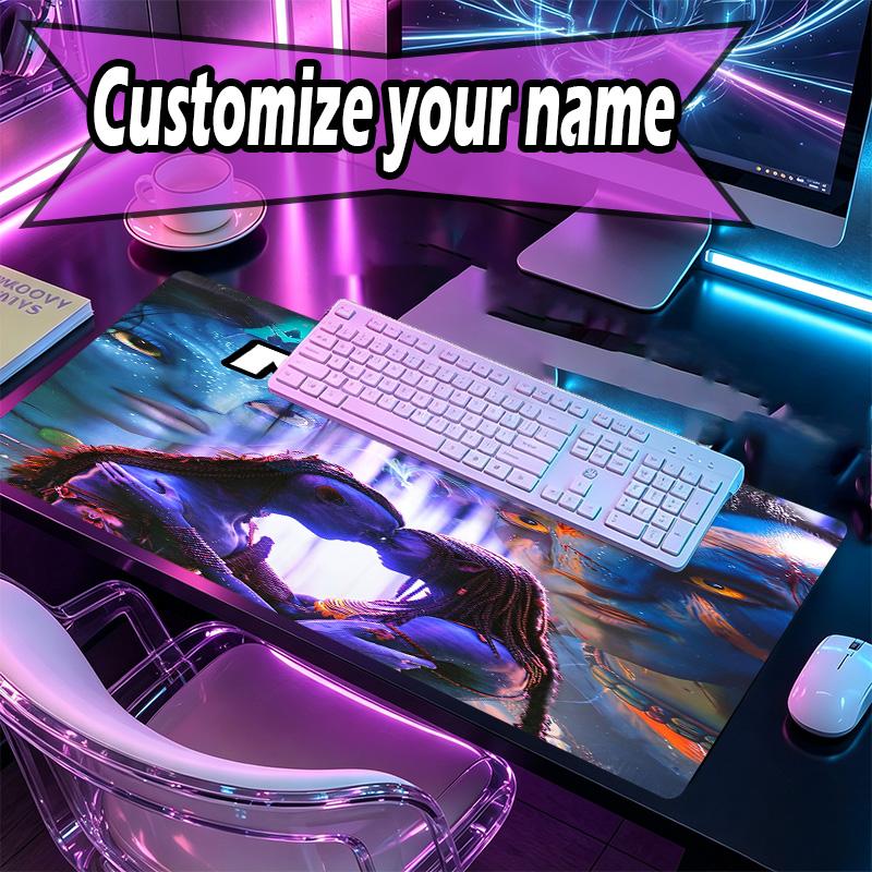 Kişiye Özel İsimli Avatar Desenli Mousepad, Dizüstü Bilgisayar Masa Matı, Ev İçin Dekoratif Masa Matı Klavye Pad Hediye
