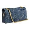 COACH Tabby 26 Quilted Detail Push-Lock Closure Internal Zipper Pocket Magnetic Buckle Pocket Fabric Crossbody Shoulder Bag Medium Women's Dark Indigo