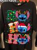 Stitch Throat Punch Unisex and Unisexs Tshirts with Short Sleeve Printed Summer From Fun