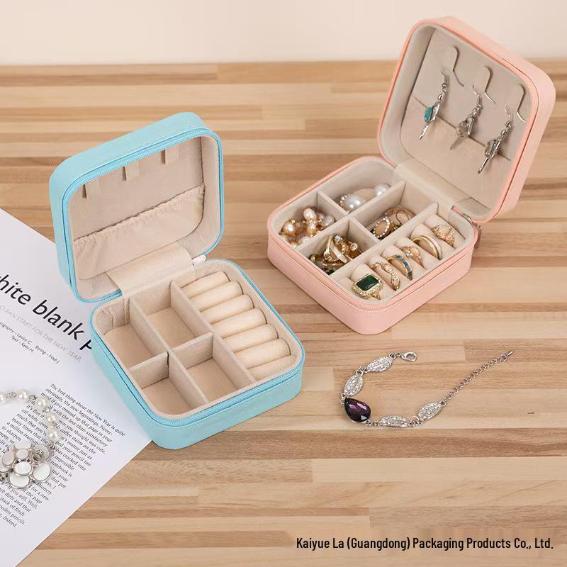 Minimalist Portable Jewelry Storage Box for Earrings, Necklaces & Rings
