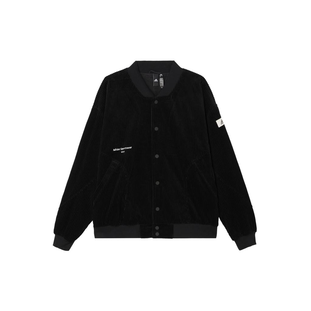Adidas Lounge Jackets Men's Black Baseball Collar Moderate Other IQ1387