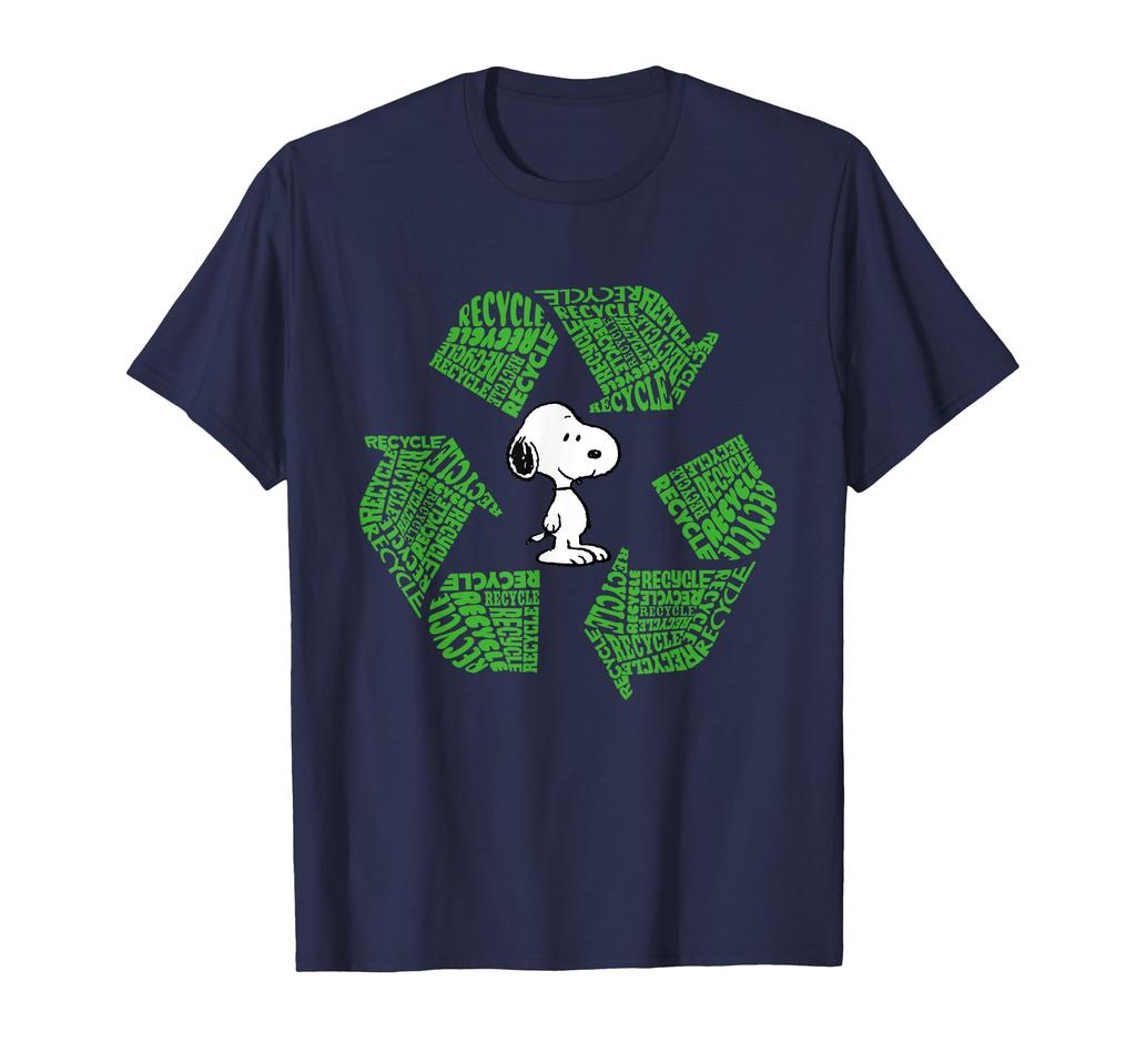 PEANUTS Snoopy Recycle Sign T-shirt