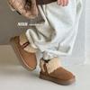 New winter children's snow boots, frosted lambswool boots, fleece thickened warm boots for boys and girls