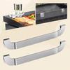 2Pcs Magnetic Griddle Spatula Holder Grill Barbecue Tool Rack Frying Pan Spatula Rack Stainless Steel Griddle Accessories