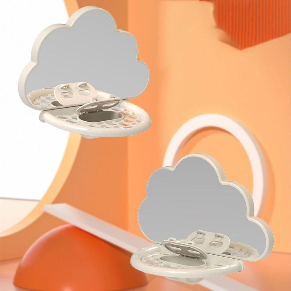 Sturdy Bird Mirror Clouds Shape Bird Mirror Toy Multifunctional Parrots Feeders  for Bird Cage