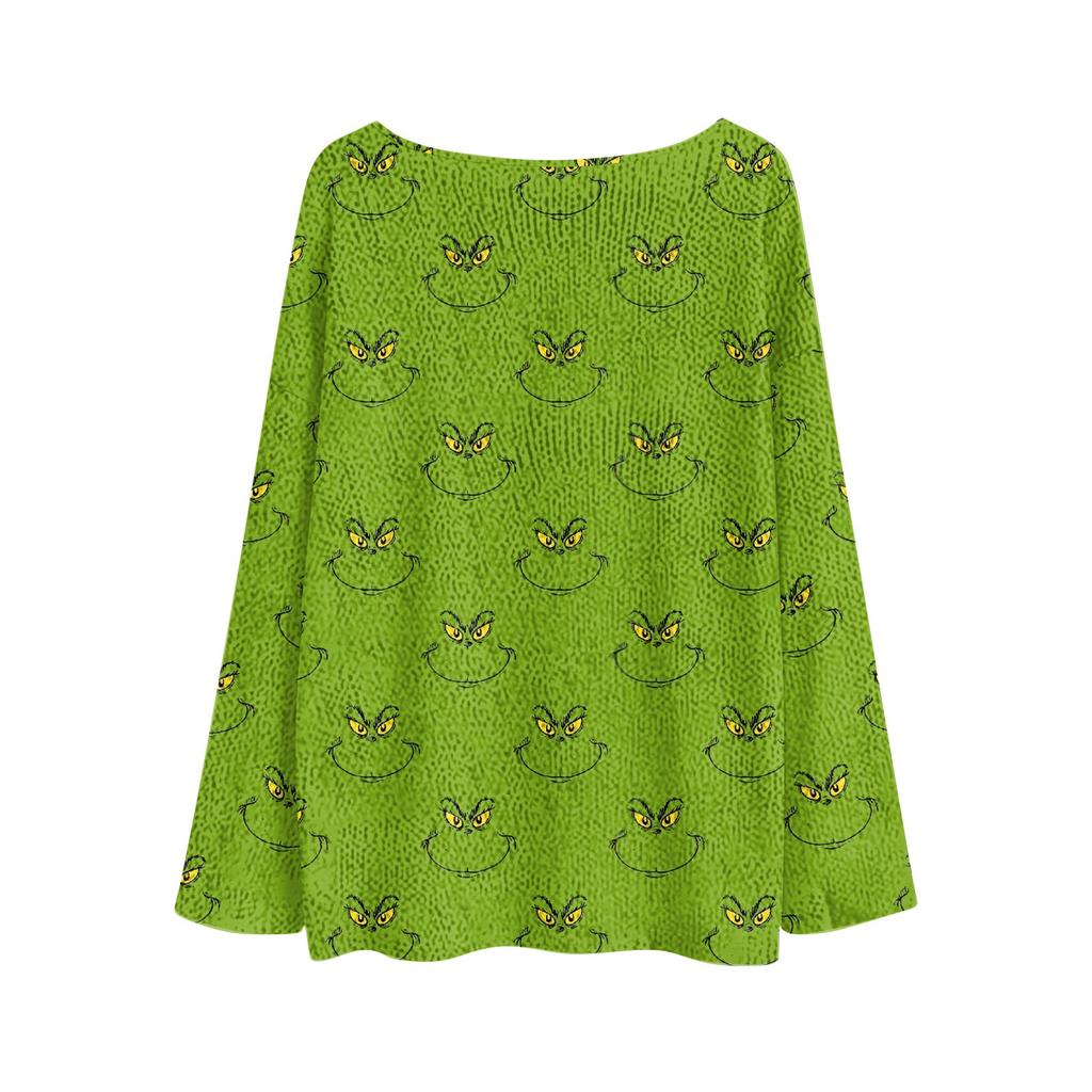 Christmas Sweatshirts For Women Knit Sweater Cute Shirt Fall Crewneck Pullover Tops