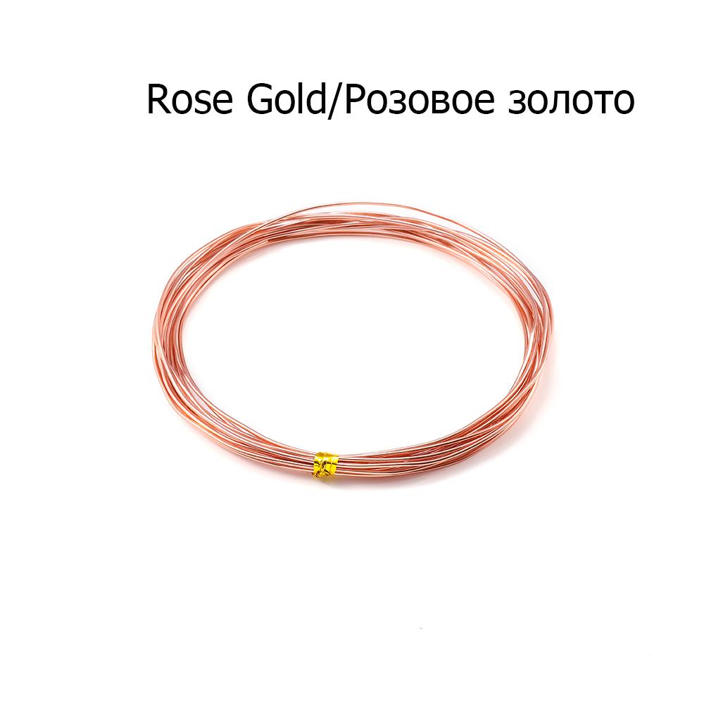 2-10M/Roll Soft Anadized Metal Aluminum Wire Versatile Painted Handmade Craft Floristry Wires For DIY Earrings Jewelry Makings
