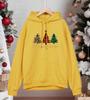 Merry Christma Funny Trees Printing Hoodies Men Hip Hop Fleece Hoody Pocket Comfortable Male Pullovers Autumn Loose Man Clothes