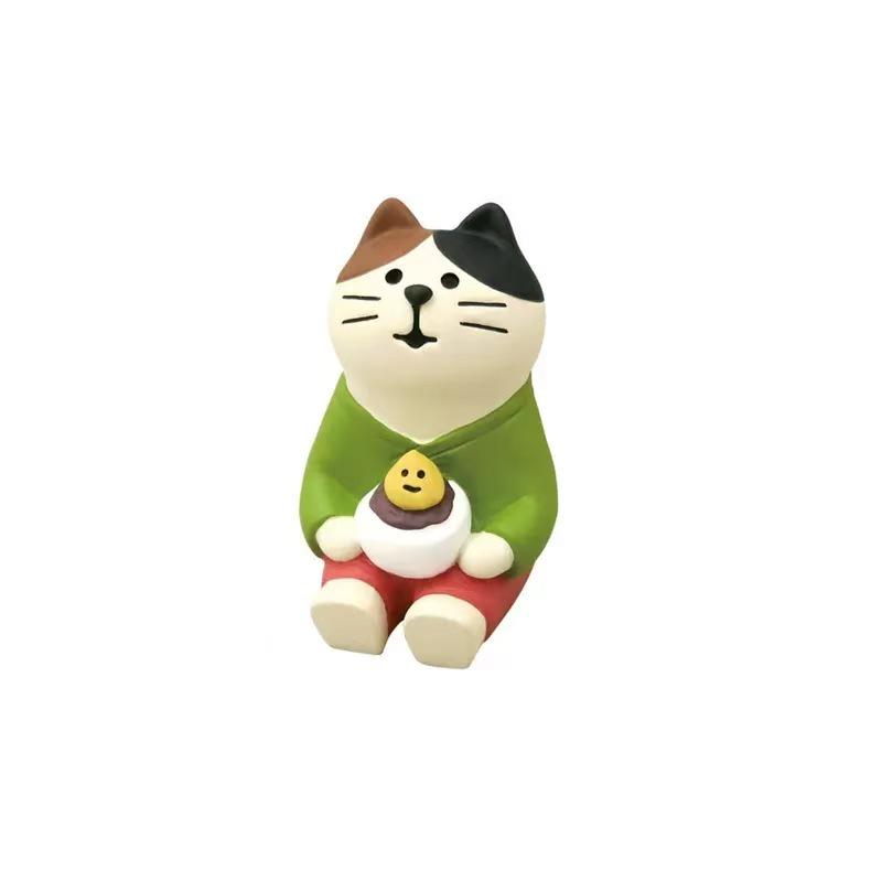 Mittherbstfest Japanische Katze ZAKKA Blind Box Figur - Harz Kätzchen Ornament Dekoration
