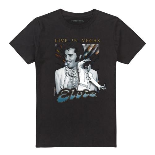 Elvis Presley Unisex Adult Live In Vegas T-Shirt