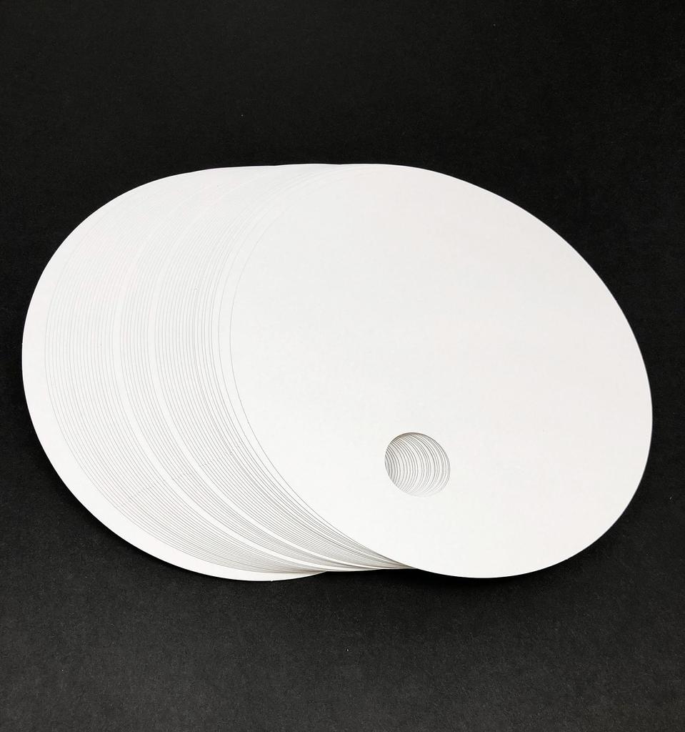 Shape Drawing Diameter 210mm of [Round Fan] (Pack 50)