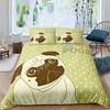 Kids Cartoon Dogs Duvet Cover Set King Size Corgi Pug Pattern Comforter Cover For Boys Girls Adult Bedroom Decor,Cute Puppy Pet