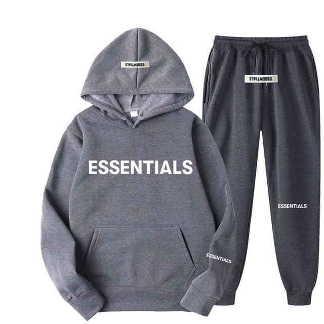 Essentiële Cross-Border Europa Hoodie & Joggingbroek Set voor Mannen & Vrouwen - Pullover met Lange Mouwen