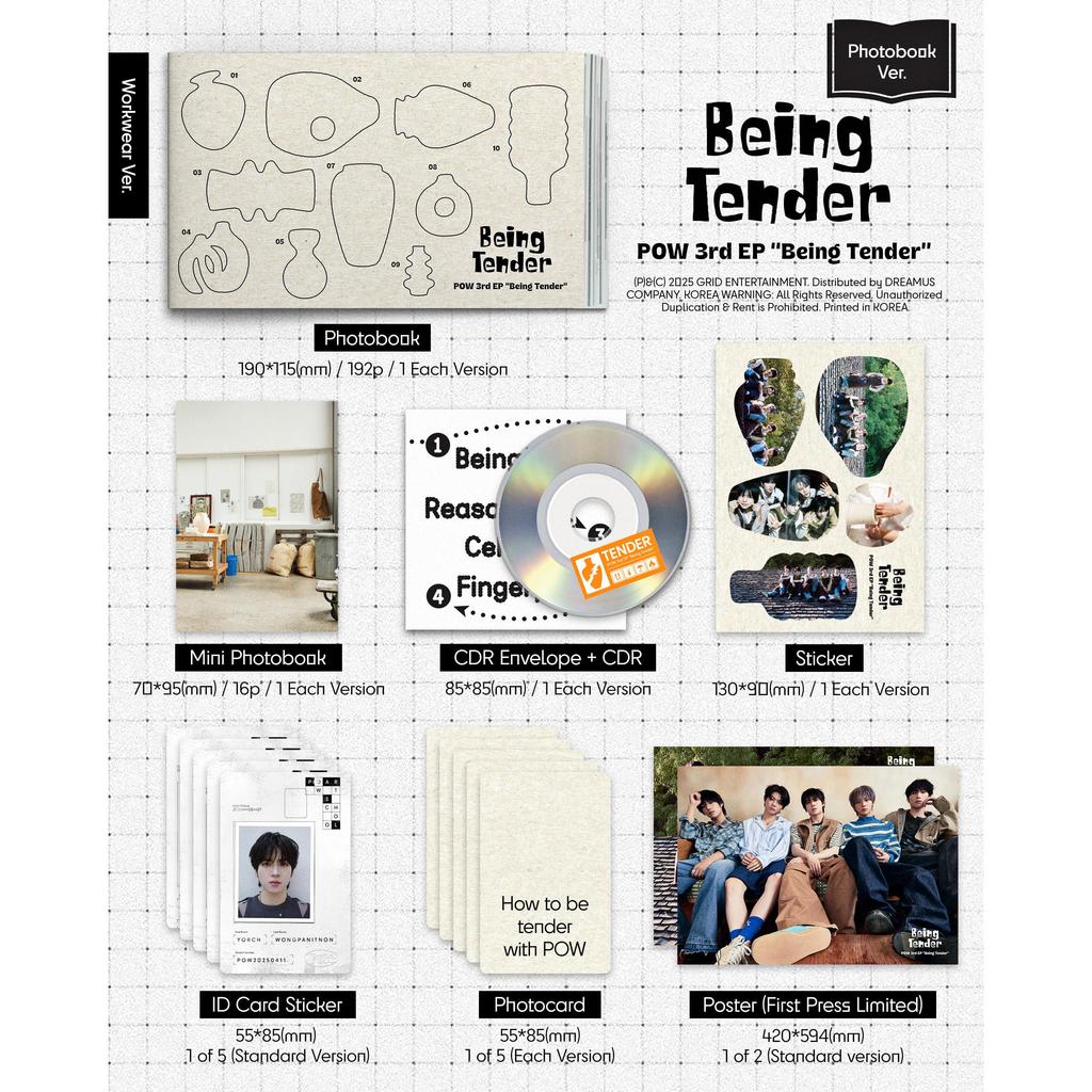 (Photobook Ver.) POW [Being Tender] 3rd EP Album