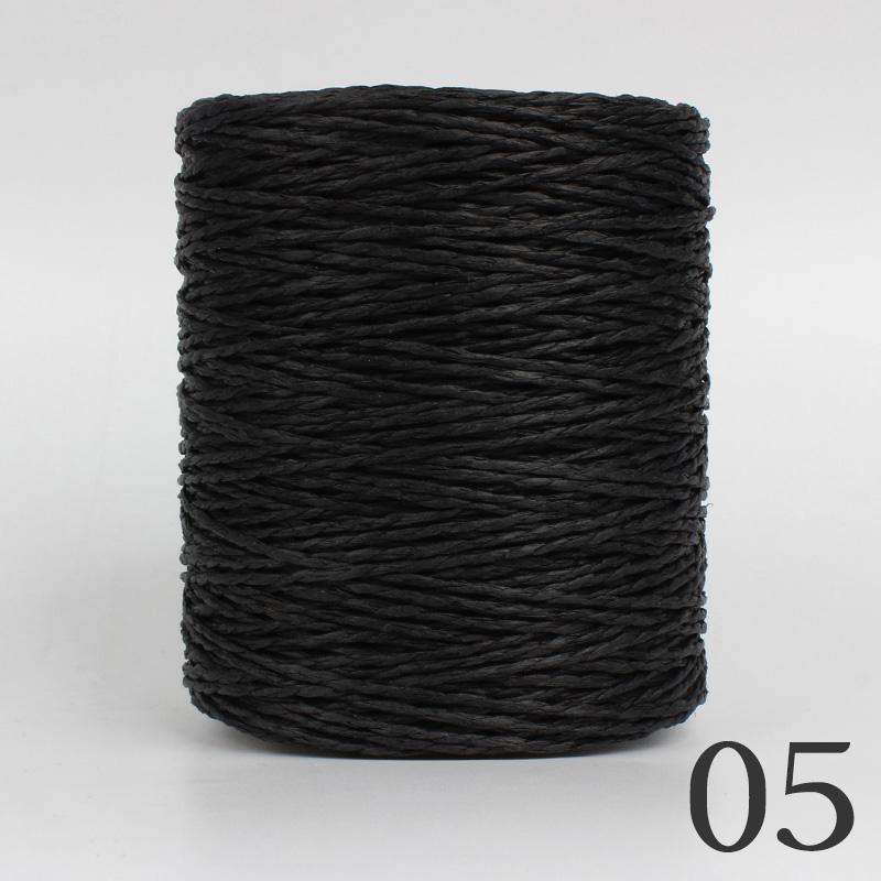 2 Roll Natural Raffia Straw Yarn Colorful Threads For Summer Hand Knit Crochet Hat HandBag Cushion Baskets Hand Craft Material