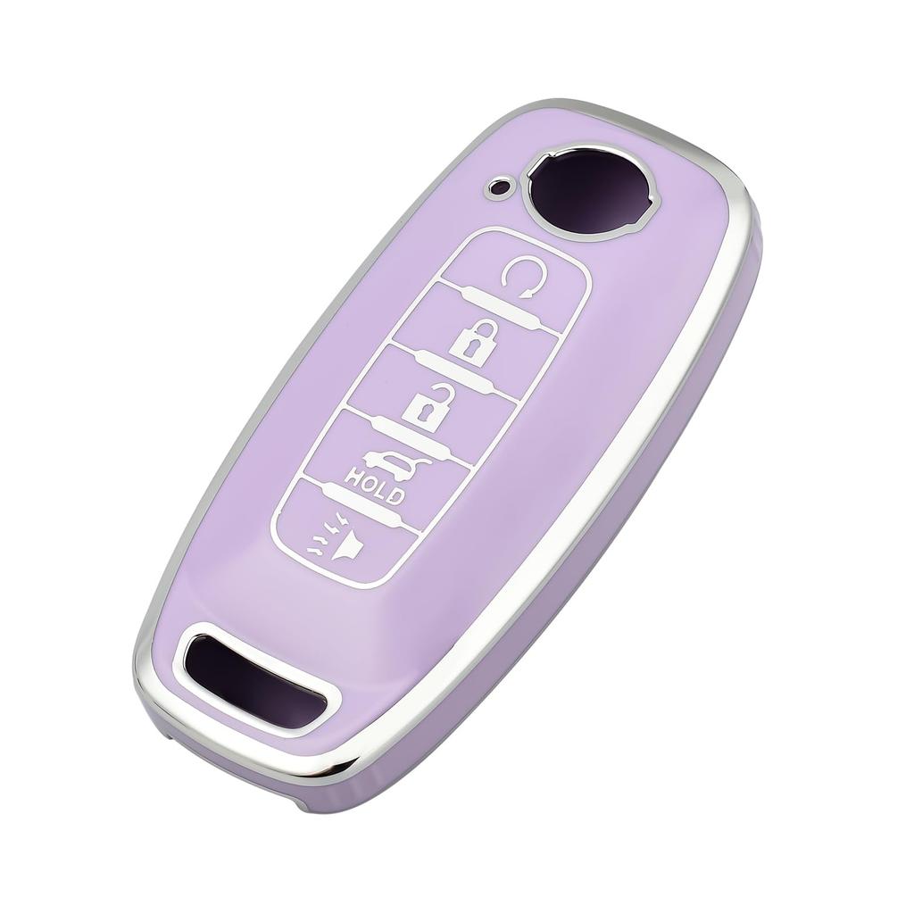 5 Button Key Fob Case Cover Holder for Nissan Altima Sentra Maxima Rogue Armada Pathfinder Smart Key Remote Case Shell Protector