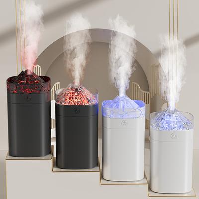 Naujas nešiojamas vulkaninio įtrūkio oro drėkintuvas 400 ml USB namų stalinis su LED naktine lempute USB kabelio maitinimo šaltinis difuzorius