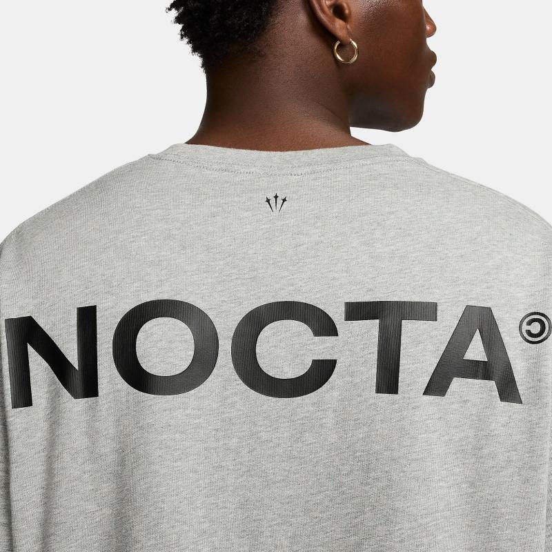 Nike NOCTA Graphic Tee Grey Men Tops FN7663-063
