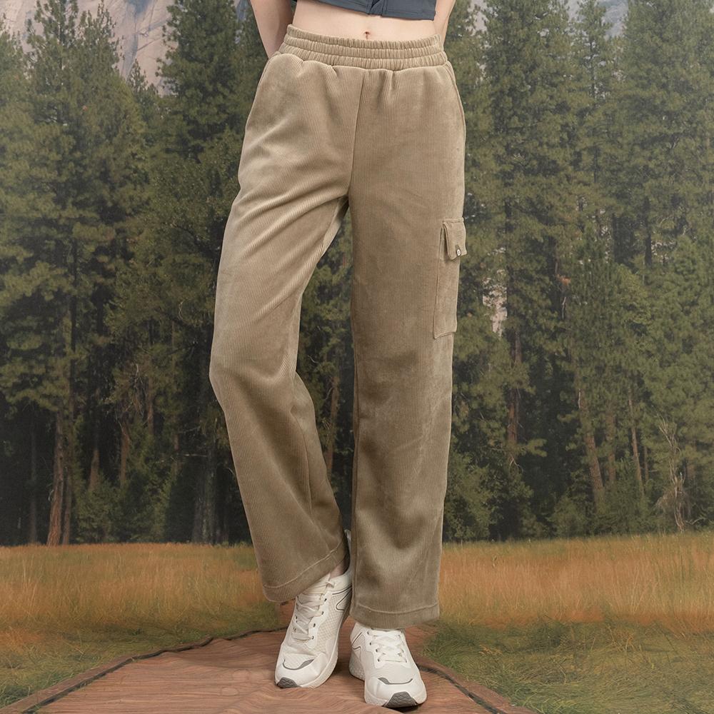 DURAN Corduroy Fleece-Lined Semi-Wide Cargo Pants Dbf4W-9191 4 Colors