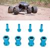 4 Pcs RC Wheel Hex Hub Aluminum Alloy Replacement 12mm Hex Hubs Extension Combiner for 1Celsius10 RC Climbing Car