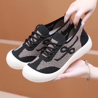 Damskie buty codzienne Lato Nowe Siateczkowe Oddychające Buty Codzienne Pasujące do Wszystkiego Płaskie Buty Wygodne Buty Damskie