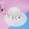 Ribbon Bowknot Visor Hats Girls Fisherman Hats Women Beach Cap Women Sun Hat Wide Brim Straw Hats