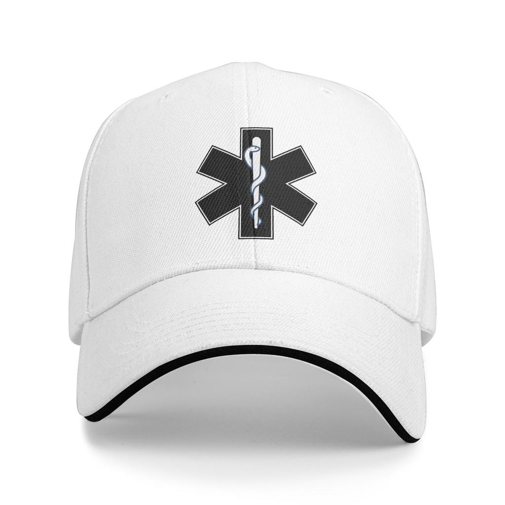 Personalizovaná klasická baseballová čepice Hvězda života pro unisex WoUnisex Nastavitelná Unisex Emt Paramedik Lékařská kšiltovka pro tatínka Venkovní sluneční kšiltovka