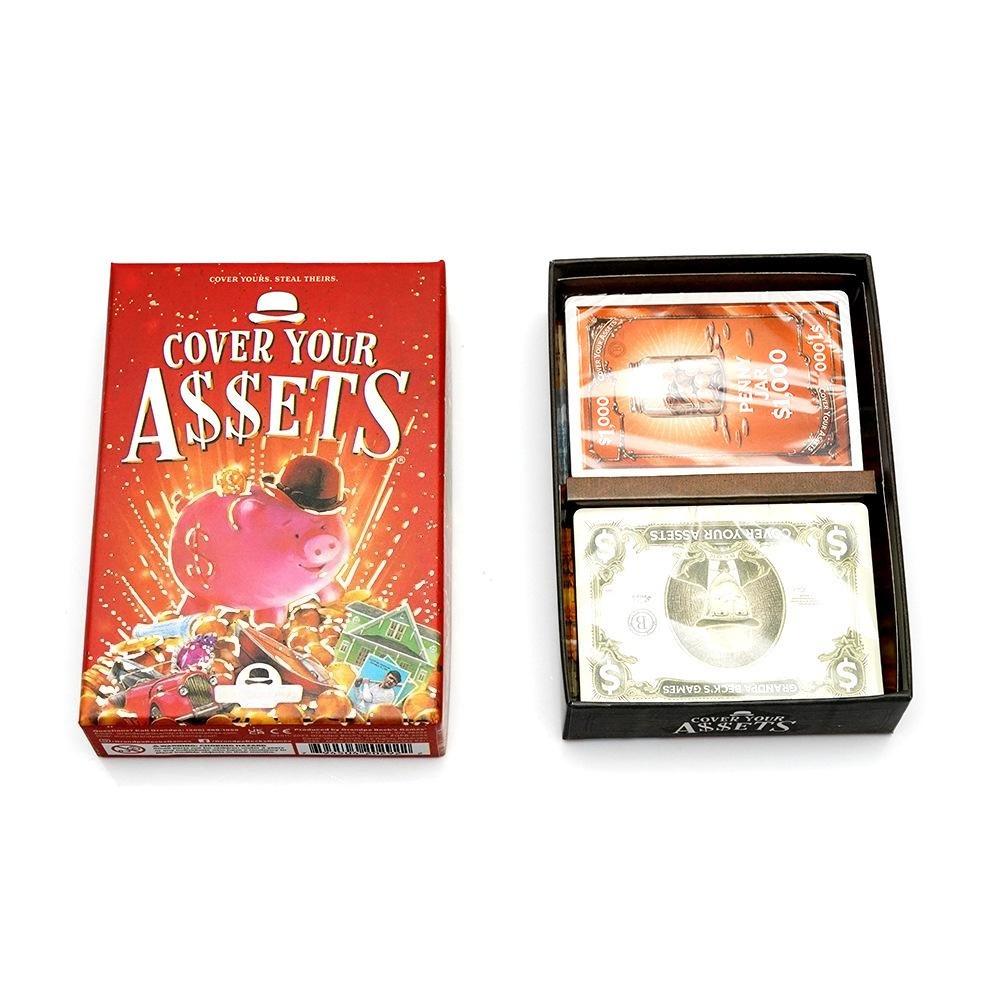 Cover Your Assets Card Family Party Entertainment Playing Board Game Cards Gift